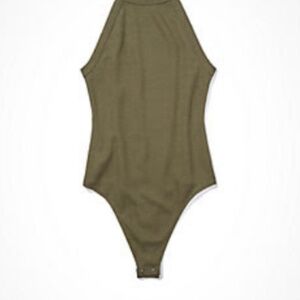 American Eagle waffle high neck bodysuit